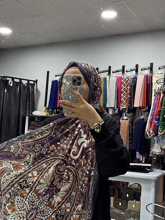 ETNİK DESEN İPEKLİ ŞAL