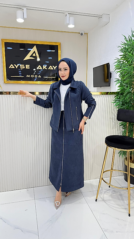 SÜET ETEK CEKET TAKIM LACİ