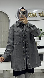 ZIMBA DETAYLI KOT CEKET ANTRASİT