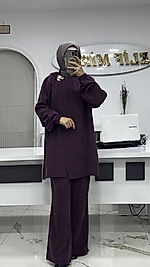 BROŞ DETAYLI TAKIM MÜRDÜM