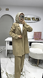 8753 BLEZER CEKETLİ TAKIM YEŞİL