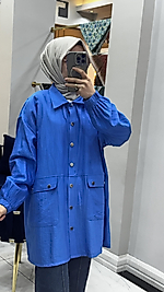 ÇİLEK KAP SAKS MAVİ