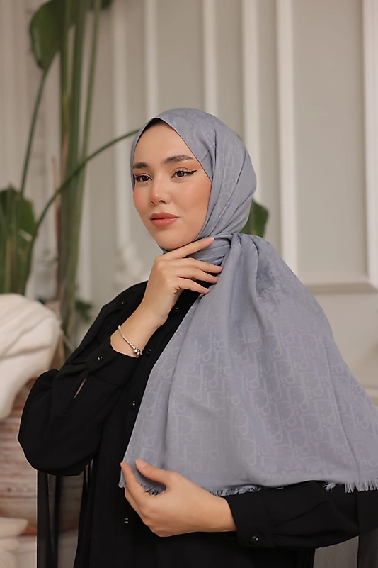 DİOR DESEN PAMUKLU ŞAL