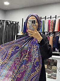 LADURE İPEK ETNİK DESEN ŞAL