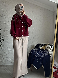 FERMUAR DETAYLI SÜET ETEKTİR