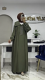 DEFNE ELBİSE YEŞİL