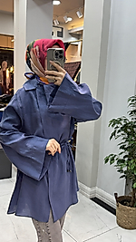 MY MAGAZİN KAYIK YAKA GÖMLEK İNDİGO