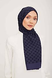 Armine trend pamuk monogram A logolu şal