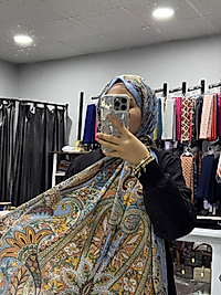 ETNİK DESEN İPEKLİ ŞAL