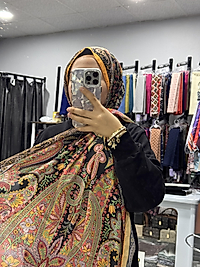 ETNİK DESEN İPEKLİ ŞAL