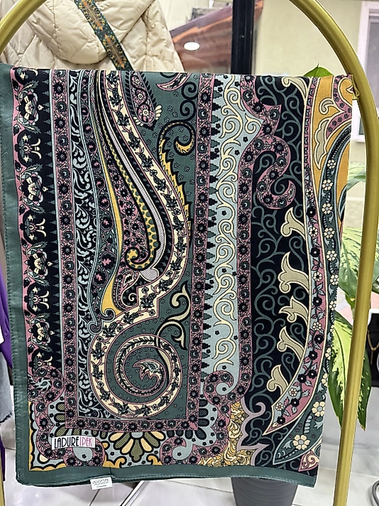 LADURE İPEK ETNİK DESEN ŞAL