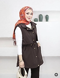 4626 NOSHE YELEK KAHVE