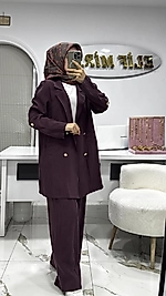 8753 BLEZER CEKETLİ TAKIM MÜRDÜM