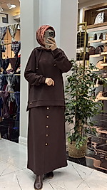 THAL OYSHO ETEKLİ TAKIM KAHVERENGİ