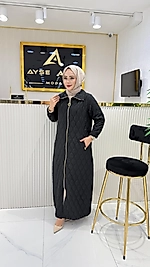 AYŞE AKAY KAPİTONE TAM BOY SİYAH