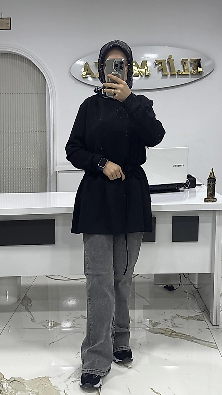 NOSHE İSPANYOL PAÇA PANTOLON GRİ