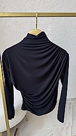 SANDY KUMAŞ DRAPELİ KUMAŞ SİYAH